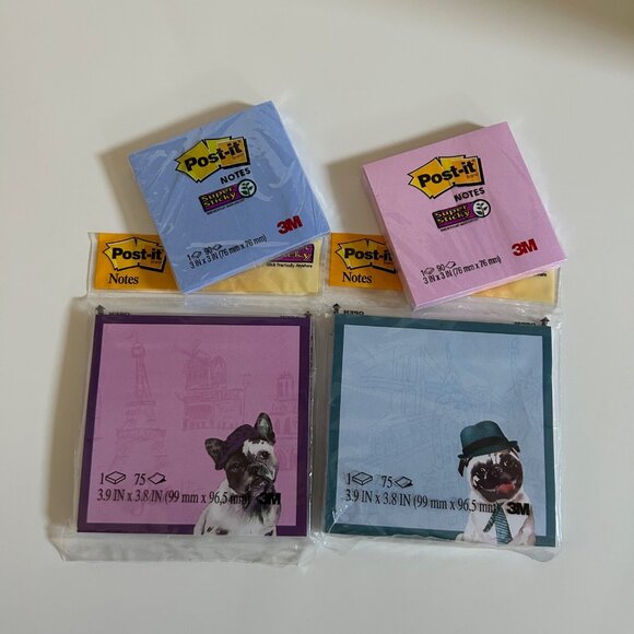 Post-it Notes Dogs Super Sticky New Sealed - Picture 1 of 2